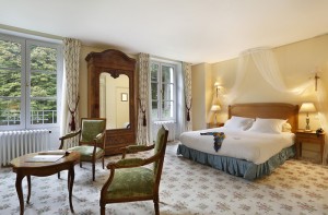 Chambre prestige, haut de gamme du château hôtel de La Rozelle, près de Chambord