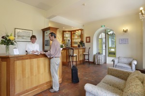 La récepion du château hôtel de La Rozelle avec patrick et Nadine Brocault